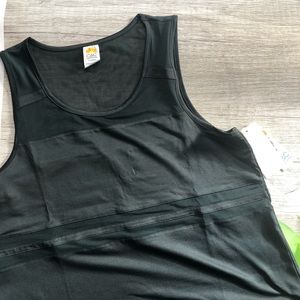 Emerald Green Workout Top w/ Mesh Inserts